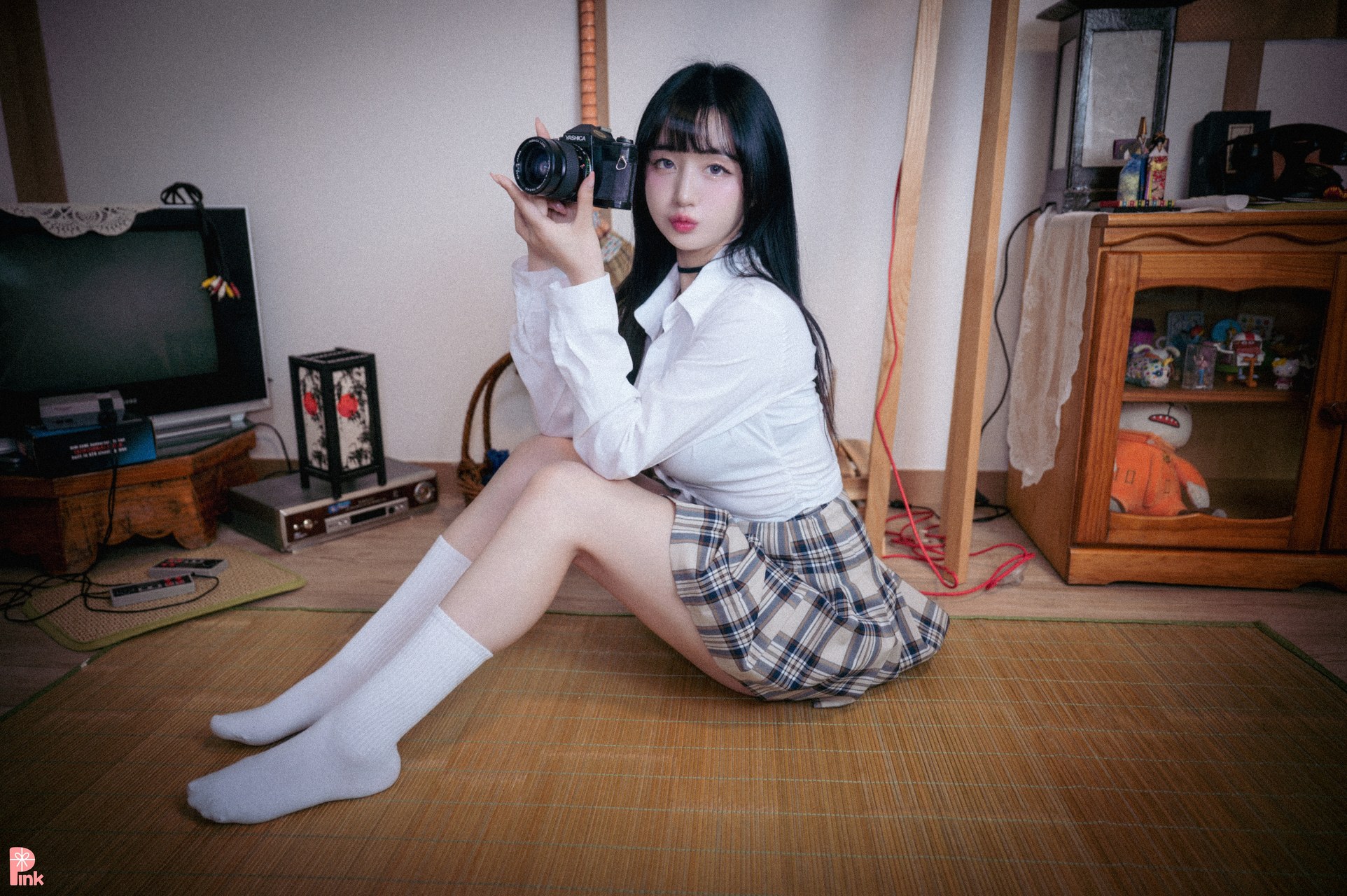 Han Jina 한지나, [PINK] 지나의 교복 생활 (Bright Ver)の写真 19