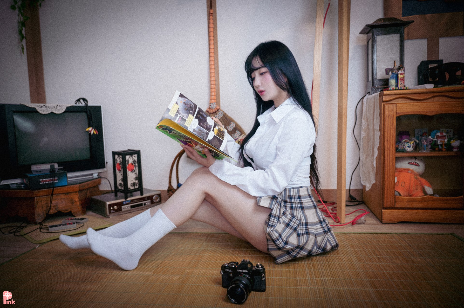 Han Jina 한지나, [PINK] 지나의 교복 생활 (Bright Ver)の写真 25