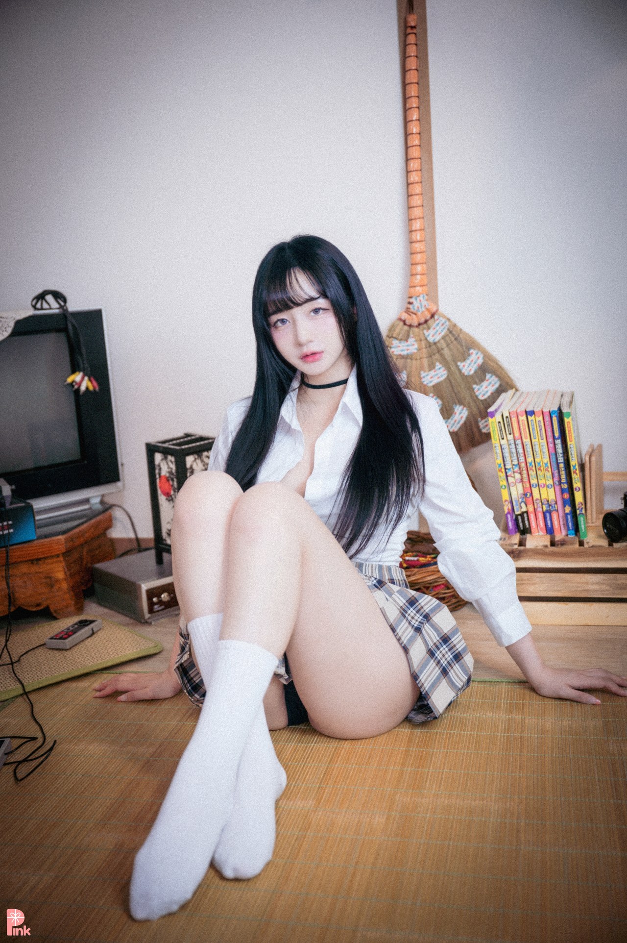 Han Jina 한지나, [PINK] 지나의 교복 생활 (Bright Ver)の写真 49