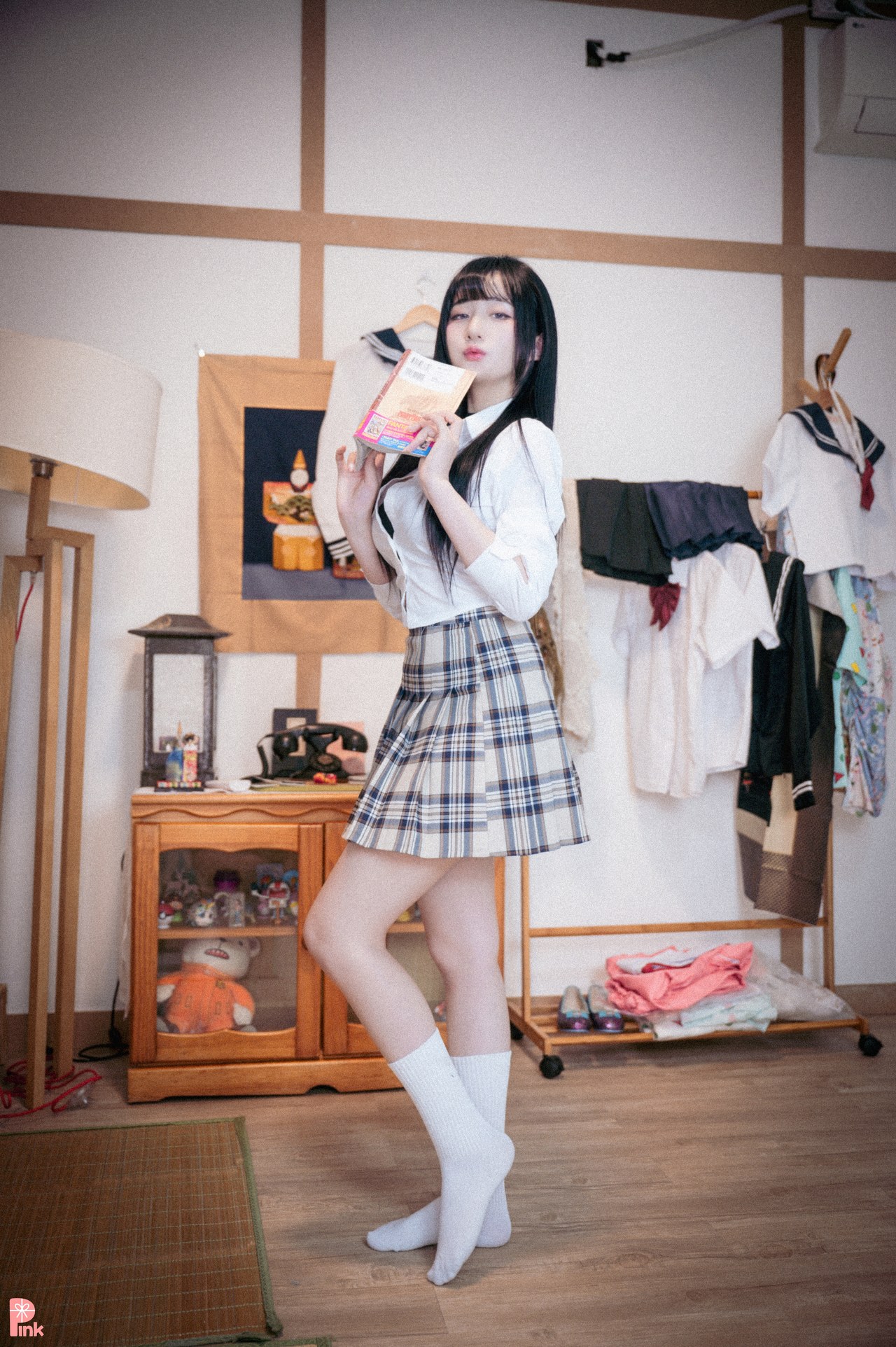 Han Jina 한지나, [PINK] 지나의 교복 생활 (Bright Ver)の写真 53
