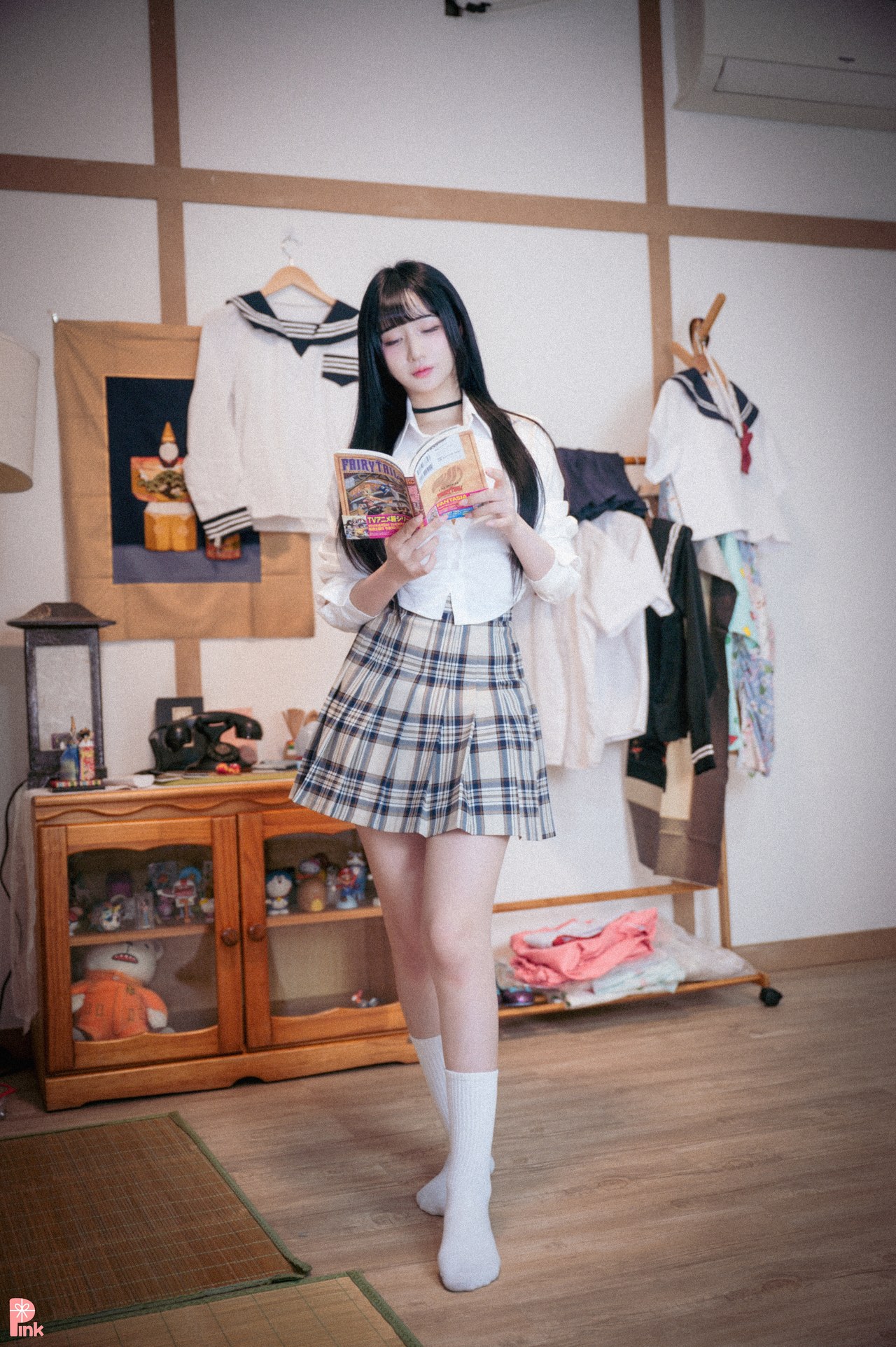 Han Jina 한지나, [PINK] 지나의 교복 생활 (Bright Ver)の写真 54