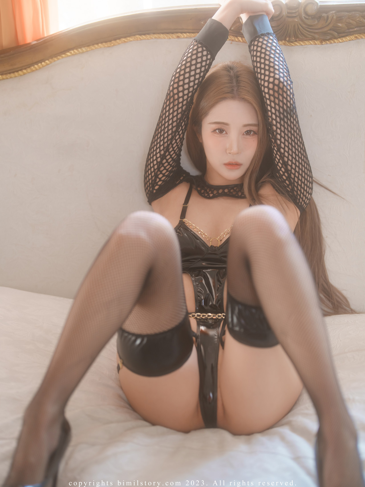 Jeong Bomi 정보미, [Bimilstory] Mesh and leather Body Set.01の写真 30