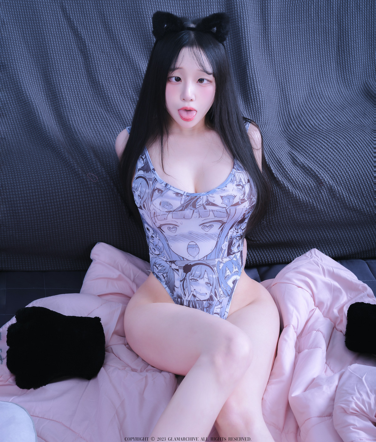 WooU 우유, [Glamarchive] No.08 HIGHLEGの写真 4