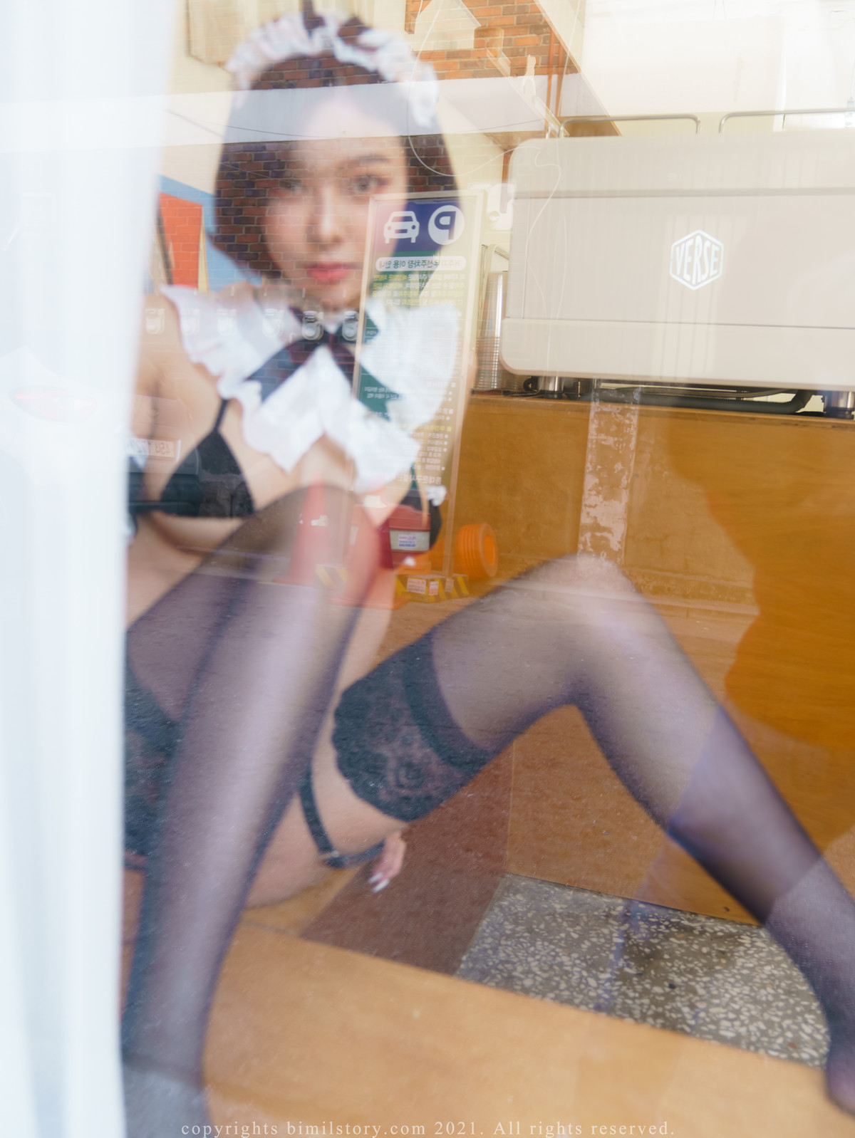 Mina 민아, [Bimilstory] Maid Cafe Realization of Imagination Set.02の写真 40
