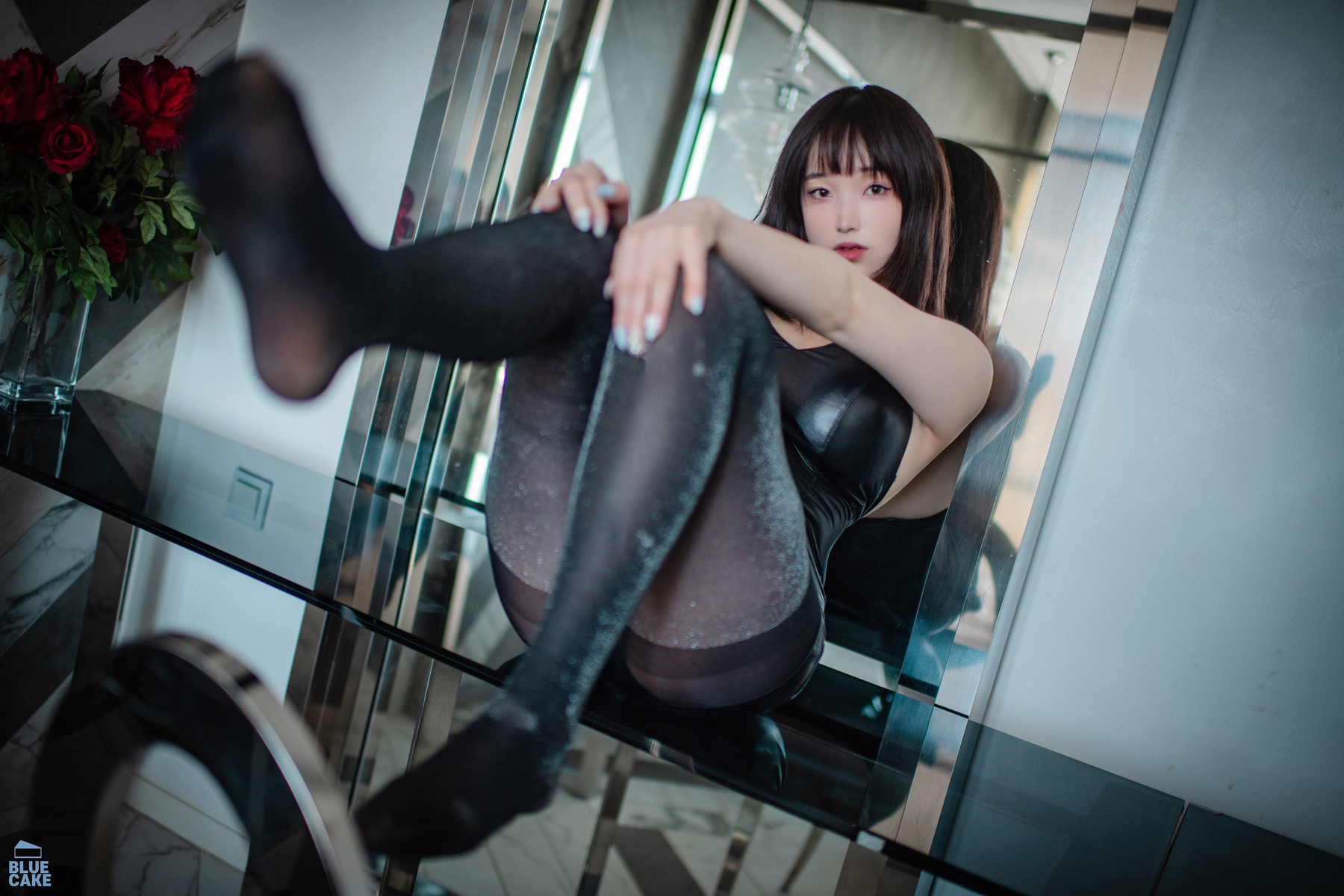Bambi 밤비, [BLUECAKE] Black Mist Stockingの写真 6