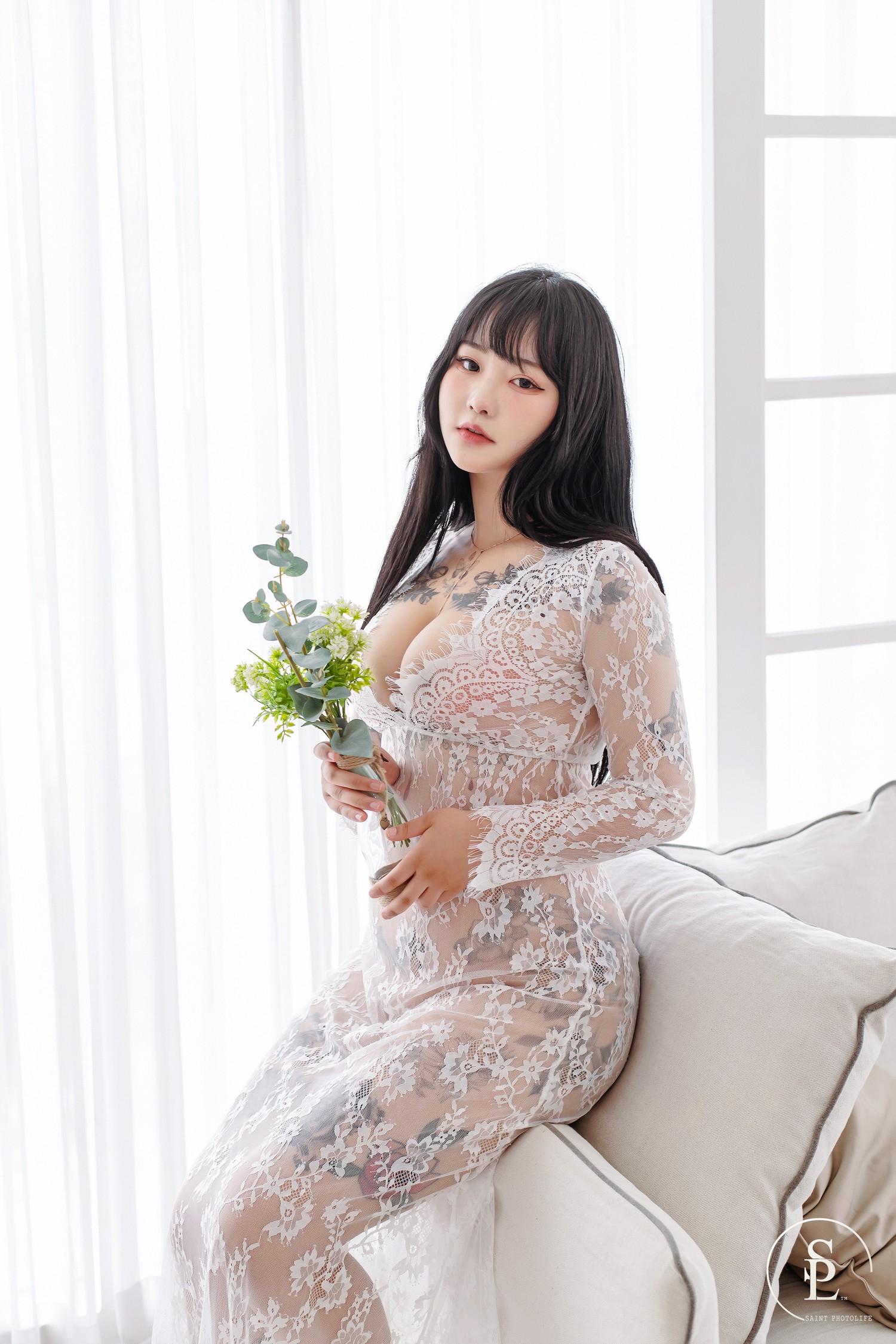 Jeon BoYeon 전보연, [SAINT Photolife] Leopard & Red Kimonoの写真 25