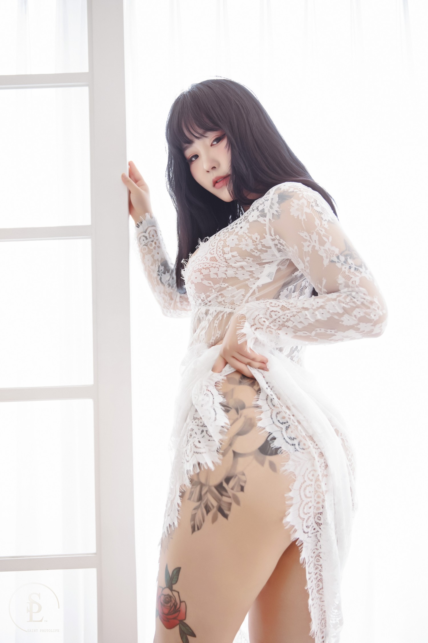 Jeon BoYeon 전보연, [SAINT Photolife] Leopard & Red Kimonoの写真 39
