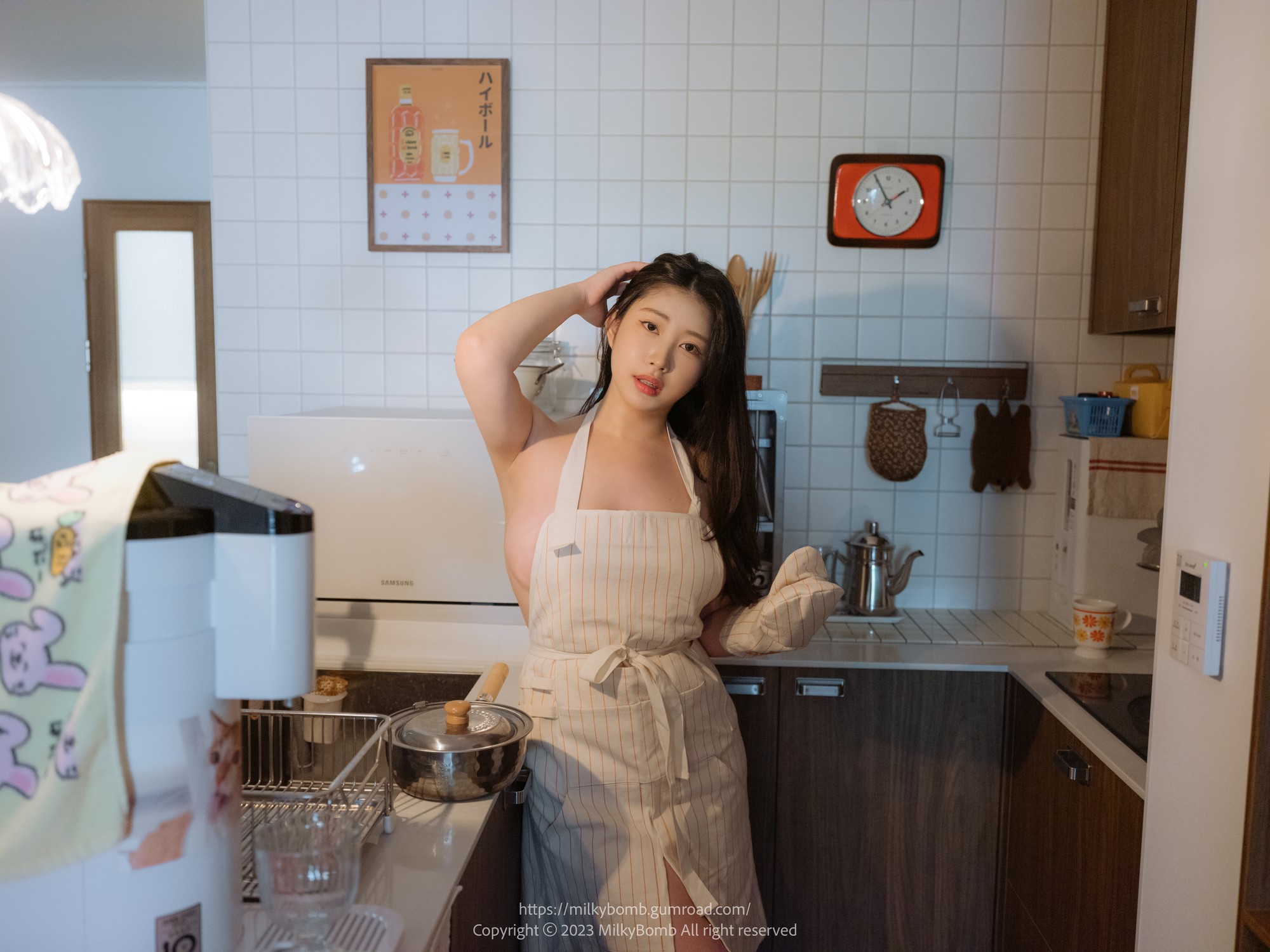 PURELISM 순수, [MilkyBomb] Apron 앞치마の写真 3